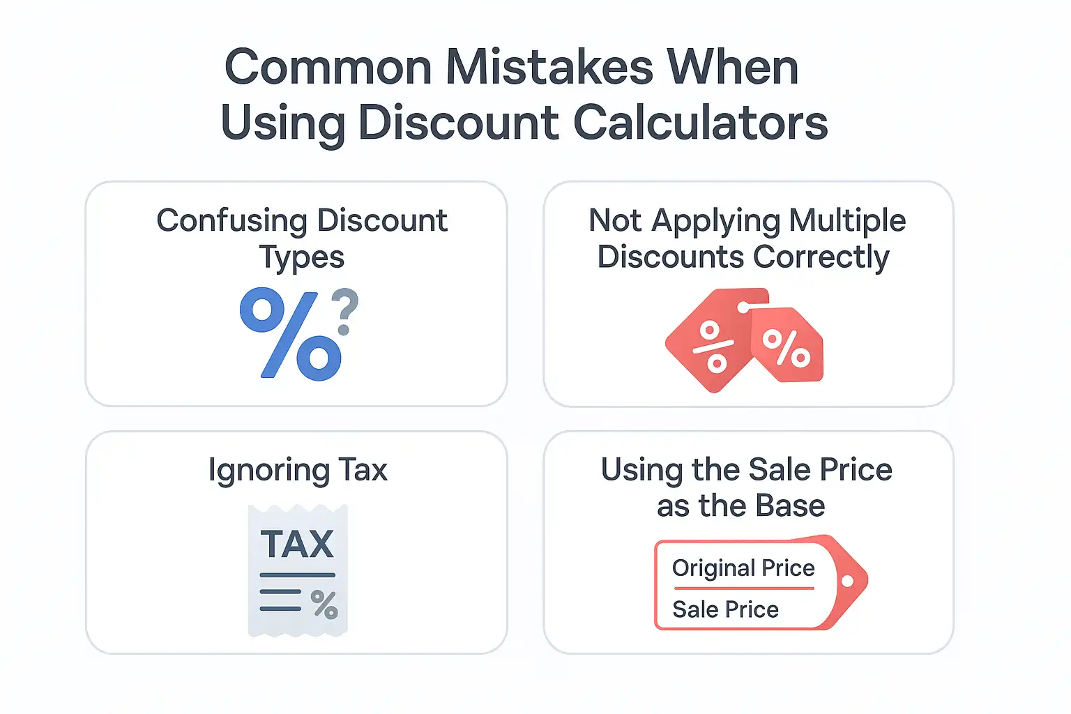 Common Mistakes When Using Discount Calculators