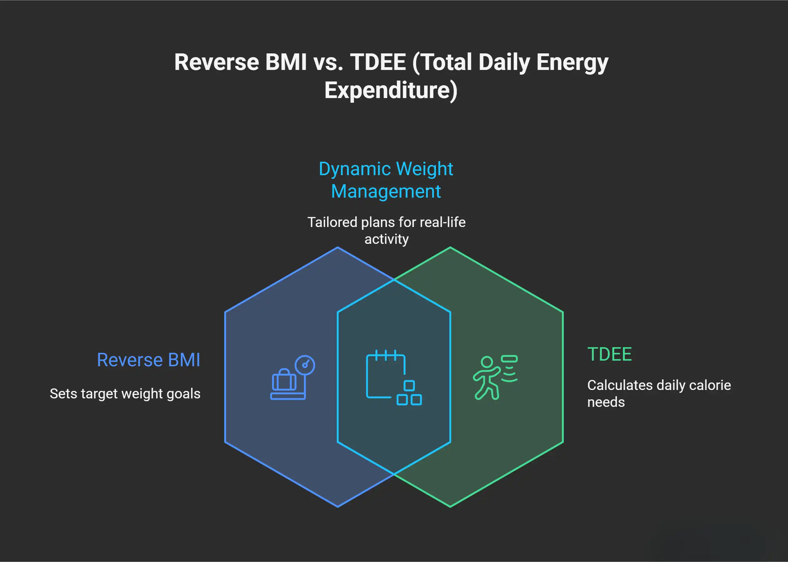 Reverse BMI vs. TDEE (Total Daily Energy Expenditure)