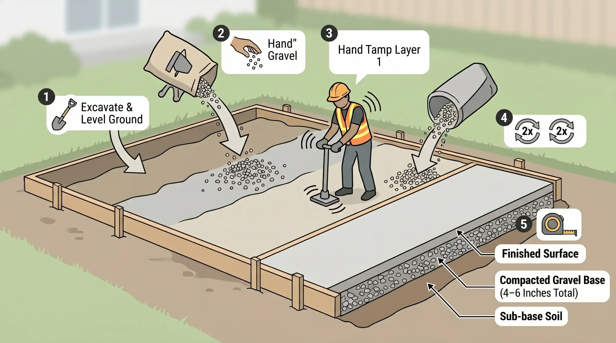 How to Add and Compact Your Gravel Base