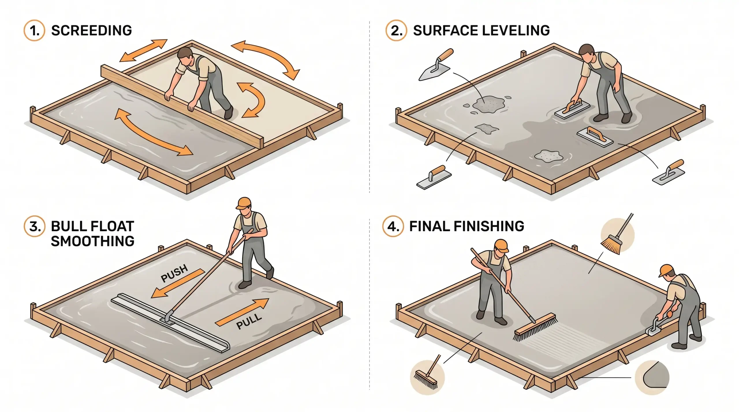 How to Screed and Smooth the Surface