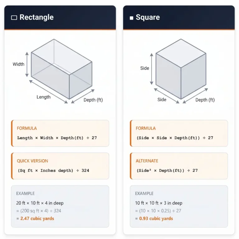 How to Calculate Concrete: Simple Formula, Steps & Examples